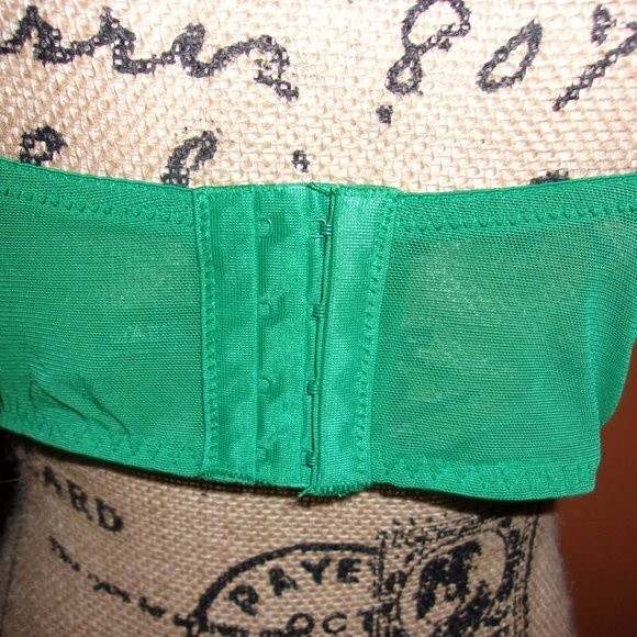 Youmita Green Floral Longline Plunge 34B Bra NWT - Picture 5 of 9